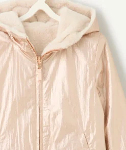 Veste fille réversible rose