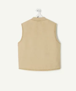 Veste garçon beige zippé