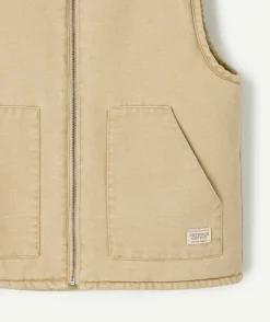 Veste garçon beige zippé