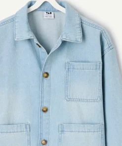 Veste garçon bleu à boutons