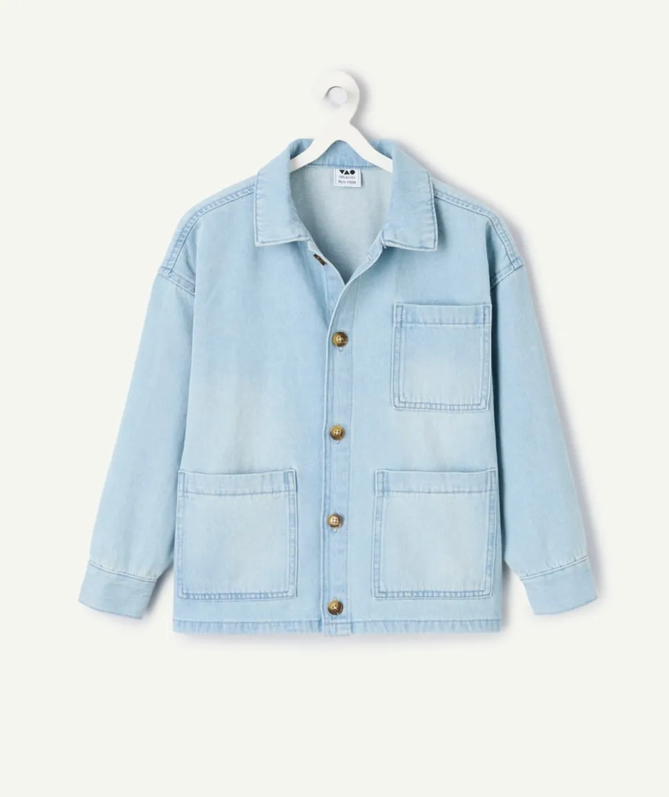 Veste garçon bleu à boutons