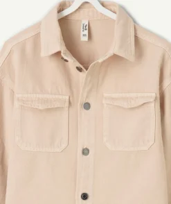 Veste garçon oversize beige