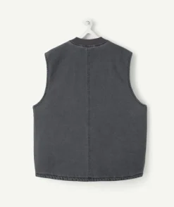 Veste garçon sans manches grise