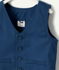 Veste sans manche bébé garçon bleu marine