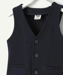 Veste sans manches bleu marine garçon