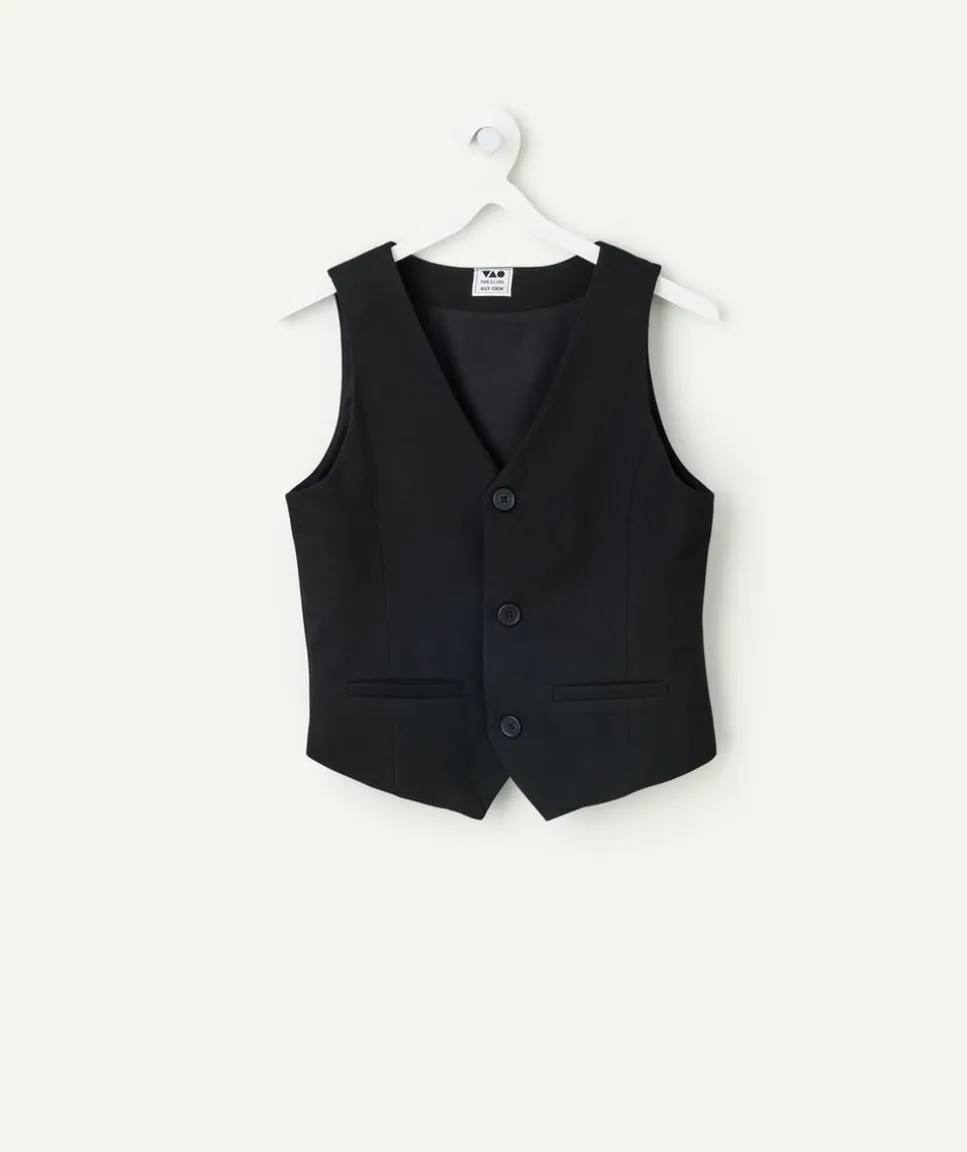 Veste sans manches garçon noire