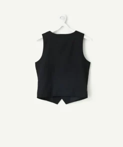 Veste sans manches garçon noire