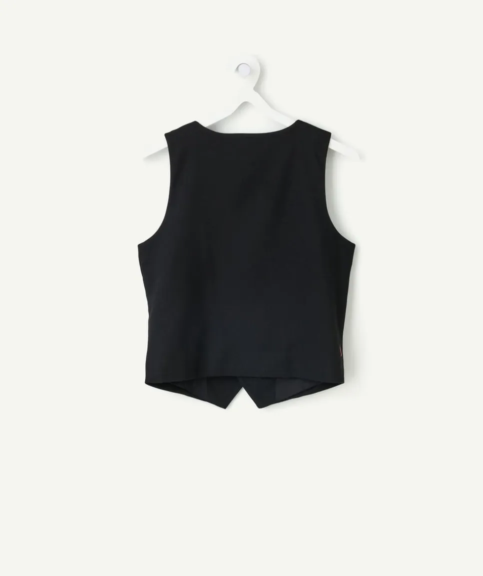 Veste sans manches garçon noire